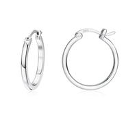 Dochais 18K Gold Plated Hoop Earrings - 925 Sterling Silver Hoop Earrings Large Hypoallergenic Lightweight Thin Big Hoops for Women-15/20/30/40MM