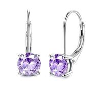 DOCHAIS Moissanite Earrings 0.5ct-1.0ct Hypoallergenic 925 Sterling Silver Drop Earrings for Women Dangle Leverback White Gold Earring Silver Jewellery Valentine Birthday Gift I