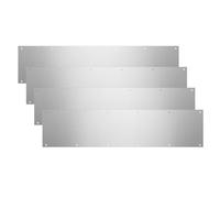 Docik Door Kick Plate, 6 x 30 Inches, 5052 Aluminum, Silver, 4 Pack