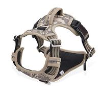 Dociote Dog Harness No Pull for Medium Large Dogs, Adjustable Reflective Desert Camou