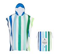 Dock & Bay Adult Beach Poncho - Hooded Towel with Deep Pockets - for Beach & Pool - Super Absorbent, Quick Dry - Summer - Lazy River, Medium (90x70cm, 35x28)