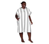 Dock & Bay Adult Beach Poncho - Hooded Towel with Deep Pockets - For Beach & Pool - Super Absorbent, Quick Dry - Cabana - Goa Grey, Small (85x65cm, 33x26)