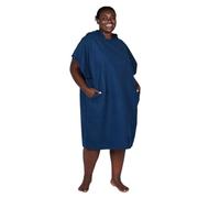Dock & Bay Adult Beach Poncho - Hooded Towel with Deep Pockets - For Beach & Pool - Super Absorbent, Quick Dry - Yosemite Navy, Medium (90x70cm, 35x28)
