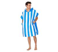 Dock & Bay Adult Beach Poncho - Hooded Towel with Deep Pockets - for Beach & Pool - Super Absorbent, Quick Dry - Bondi Blue, Large (105x80cm, 41x31)