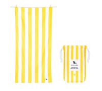 Dock & Bay Beach Towel - Quick Dry, Sand Free - Compact, Lightweight - 100% Recycled - Includes Bag - Cabana - Boracay Yellow - Extra Large (200x90cm, 78x35)