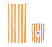 Dock & Bay Beach Towel - Quick Dry, Sand Free - Compact, Lightweight - 100% Recycled - Includes Bag - Cabana - Ipanema Orange - Large (160x90cm, 63x35)