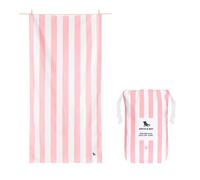 Dock & Bay Beach Towel - Quick Dry, Sand Free - Compact, Lightweight - 100% Recycled - Includes Bag - Cabana Light - Malibu Pink - Extra Large (200x90cm, 78x35)