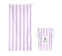 Dock & Bay Beach Towel - Quick Dry, Sand Free - Compact, Lightweight - 100% Recycled - Includes Bag - Cabana Light - Lombok Lilac - Large (160x90cm, 63x35)
