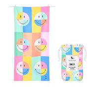 Dock & Bay Beach Towel - Quick Dry, Sand Free - Compact, Lightweight - 100% Recycled - Includes Bag - Calm - Large (160x90cm, 63x35)