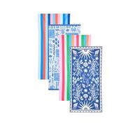 Dock & Bay Beach Towel - Quick Dry, Sand Free - Compact, Lightweight - 100% Recycled - Includes Bag - Mediterranean Moments (Set of 4) - Extra Large (200x90cm, 78x35)