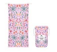 Dock & Bay Beach Towel - Quick Dry, Sand Free - Compact, Lightweight - 100% Recycled - Includes Bag - Pink Paradise - Extra Large (200x90cm, 78x35)