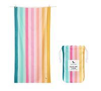 Dock & Bay Beach Towel - Quick Dry, Sand Free - Compact, Lightweight - 100% Recycled - Includes Bag - Summer - Coastal Candy - Extra Large (200x90cm, 78x35)