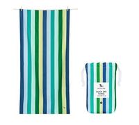 Dock & Bay Beach Towel - Quick Dry, Sand Free - Compact, Lightweight - 100% Recycled - Includes Bag - Summer - Cool Lagoon - Extra Large (200x90cm, 78x35)