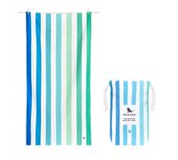 Dock & Bay Beach Towel - Quick Dry, Sand Free - Compact, Lightweight - 100% Recycled - Includes Bag - Summer - Endless River - Extra Large (200x90cm, 78x35)