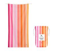 Dock & Bay Beach Towel - Quick Dry, Sand Free - Compact, Lightweight - 100% Recycled - Includes Bag - Summer - Miami Sorbet, Large (160x90cm, 63x35)