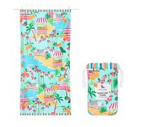 Dock & Bay Beach Towel - Quick Dry, Sand Free - Compact, Lightweight - 100% Recycled - Includes Bag - Sweet Escape - Large (160x90cm, 63x35)