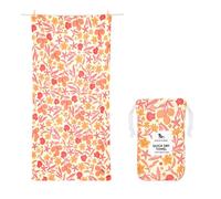 Dock & Bay Beach Towel - Quick Dry, Sand Free - Compact, Lightweight - 100% Recycled - Includes Bag - Tangerine Tide - Large (160x90cm, 63x35)