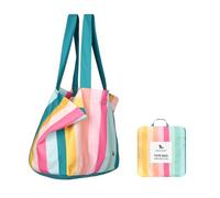 Dock & Bay Everyday Beach Tote Bag - Reusable Beach Handbag & Shopping Carrier - Coastal Candy