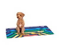 Dock & Bay Pet Towel - Super Absorbent & Quick Drying Dog Towels with Bag - 100% Recycled - Pups with Pride, Medium (90x50cm, 35x19)