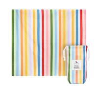 Dock & Bay Picnic Blanket - Quick Dry & Water Resistant - 100% Recycled Materials - Extra Large (240x170cm) - Candy Stripes