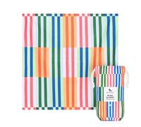 Dock & Bay Picnic Blanket - Quick Dry & Water Resistant - 100% Recycled Materials - Extra Large (240x170cm) - Sugar Sorbet