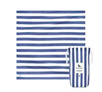 Dock & Bay Picnic Blanket - Quick Dry & Water Resistant - 100% Recycled Materials - Large (170x170cm) - Whitsunday Blue