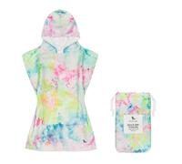Dock & Bay Poncho with Hood - for Kids - Super Absorbent, Quick Dry - Includes Bag - Bubble Dreams, Medium (Age 7-10)