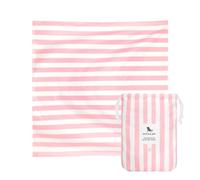 Dock & Bay Quick Drying Towel - for Sports & Gym - Compact, Lightweight - 100% Recycled - Includes Bag - Cabana Light - Malibu Pink, Double Extra Large (180x200cm, 70x78)