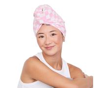 Dock & Bay Turban Hair Towel - For Home & the Beach - Super Absorbent, Quick Dry - Bubblegum Boardwalk
