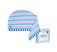 Dock & Bay Turban Hair Towel - For Home & the Beach - Super Absorbent, Quick Dry - Harbour Line