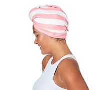 Dock & Bay Turban Hair Towel - For Home & the Beach - Super Absorbent, Quick Dry - Malibu Pink, One Size