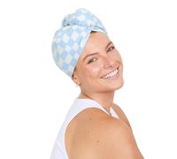 Dock & Bay Turban Hair Towel - For Home & the Beach - Super Absorbent, Quick Dry - Surf Check