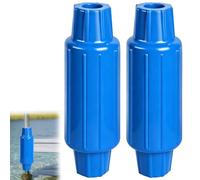 Dock Bumpers Fenders for Pole,Boat Dock Bumper Slide-Over Post Dock Bumpers for Edge,Dock Pole Bumper Slip-Over Dock Leg Pipes,Vertical Protection,Soft UV-Resistant Marine-Grade Vinyl,22"Long,2Pk-Blue