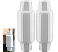 Dock Bumpers for Poles, Boat Dock Pole bumpers for Docking Dock Post Bumpers for Slide-Over Pole, Slip-On Dock Support Pipe, Vertical Protection Soft UV-Resistant Marine-Grade Vinyl 2 Pack White