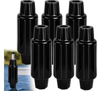Dock Bumpers for Poles, Dock Post Bumpers Boat Dock Pole bumpers Dock Fender Bumper Slide-Over Post Pole,Slip-On Dock Leg Pipe,Vertical Protection,Soft UV-Resistant Marine-Grade Vinyl,6 Pack-Black