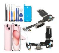 Dock Connector for iPhone 15 Charging Port Replacement for iPhone 15 A3090 A2846 A3089 A3092 USB Charger Board Flex Cable Assembly Accessories with Repair Tools