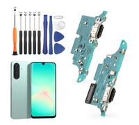 Dock Connector for Samsung Galaxy A26 5G Charging Port Flex Cable Replacement for Samsung Galaxy A26 5G A266E A266B A266U USB Charger Dock Board Connector with Tools(Black)