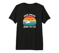 Dock Diving - Dog Sports - with a Cute Jack Russell Premium T-Shirt