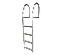 Dock Edge + ECO Weld Free Fixed Dock Ladder, 4 Steps, Aluminum