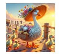 Dock Geese Ducks 35 Piece Jigsaw Puzzles for Adults and Kids, Impossible Puzzle, Jigsaws 35 pieces for adults Gifts, Difficult jigsaw puzzles for The Whole Family