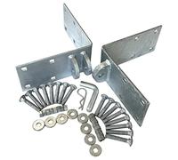 Dock Hardware Floating Dock Corner Link Kit - DH-CLK - USA Made, Hot-Dip Galvanized 1/4″ Steel - Includes Male & Female Corners, Pin, and 16 Bolt Sets