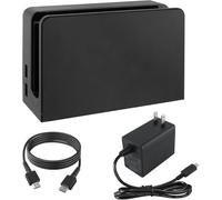 Dock Station for Nintendo Switch/Switch OLED with LAN Port,3-1 Switch Docking Station Set for TV with 1080P HDMI Cable and AC Adapter,Dock Base Charging Dock Station for Nintendo Switch/OLED (Black)