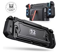 Dockable Case for Nintendo Switch 2,Switch 2 Grip Case with Ergonomic Grip&Pop-up Joy-Con Quick Release,Charging Friendly Protective Cover with 4 Thumb Stick Caps,Hard Shell for Switch 2 Console
