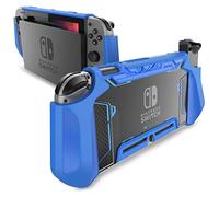 Dockable Case for Nintendo Switch - Mumba [Blade Series] TPU Grip Protective Cover Case Compatible with Nintendo Switch Console and Joy-Con Controller (Navy)