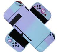 Dockable Case for Switch - COMCOOL 3 in 1 Protective Cover Case for Switch and Joy-Con Controller with Screen Protector and Thumb Grips