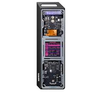 DOCKCASE&Chizha Explorer Edition Smart M.2 SSD Enclosure, 10s PLP Data Protection, SSD Health Detection, 15W Auxilliary Power Port NVMe Enclosure USB 3.2 10Gbps Supports NVMe SSD Up to 4TB