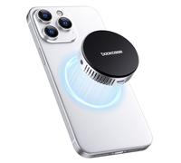 DOCKCASE Magnetic SSD Enclosure for M.2 NVMe,10 Gbps USB-C, Built in Cooling Fan (9300 RPM), 3s Prevents Write Data Loss, 15W Aux Power Port, Up to 2TB Expansion for Phone 16 15 Pro Max ProRes Silver