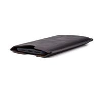 Dockem Executive Sleeve for iPhone 12-17 Pro Max, 14-16 Plus (6.7/6.9 inch) - Slightly Padded Premium Vegan Leather w/Microfiber Lining - Slim Slip-on Case [Dark Brown]
