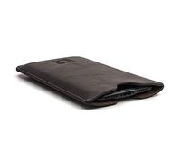 Dockem Executive Sleeve for iPhone 17-11, 17-12 Pro, 16e, XR (6.1/6.3 inch) - Slightly Padded Premium Vegan Leather w/Microfiber Lining - Slim Slip-on Case [Dark Brown]