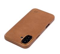 Dockem Genuine Leather Case for iPhone 16 Plus, Compatible with MagSafe (MSGL, Light Brown)